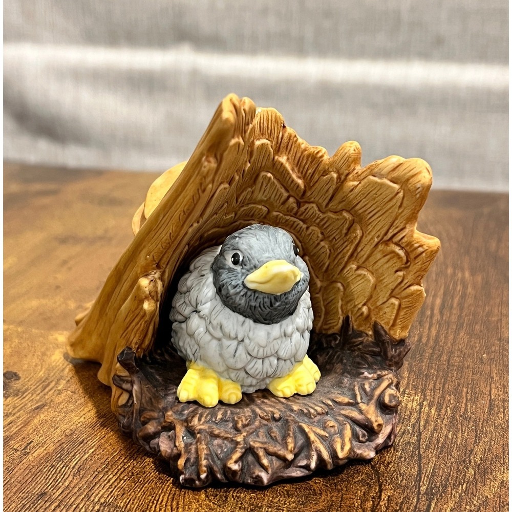 Franklin Porcelain Woodland Surprises Bluebird Figurine‎ Jacqueline B Smith Vtg